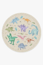 Load image into Gallery viewer, Dinosaur Parade Multicolor Rug