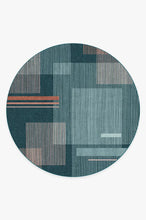 Load image into Gallery viewer, Quadra Teal Rug