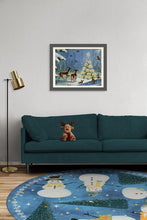 Load image into Gallery viewer, Snowy Soiree Navy Rug