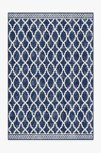 Load image into Gallery viewer, Outdoor Cleo Trellis Royal Blue Rug
