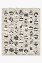 Load image into Gallery viewer, Festive Garland Warm Grey Rug
