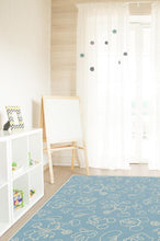 Load image into Gallery viewer, Mickey Doodles Blue Rug
