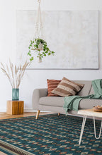 Load image into Gallery viewer, Noorani Teal Blue Rug
