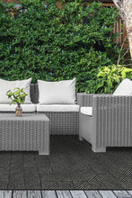 Load image into Gallery viewer, Outdoor Parquet Black Rug
