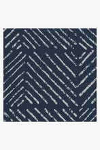 Load image into Gallery viewer, Outdoor Parquet Navy Rug
