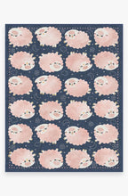 Load image into Gallery viewer, Sleepy Sheep Navy Pink Rug
