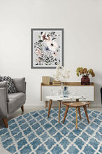 Load image into Gallery viewer, Soraya Trellis Blue Rug
