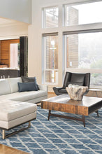 Load image into Gallery viewer, Soraya Trellis Blue Rug
